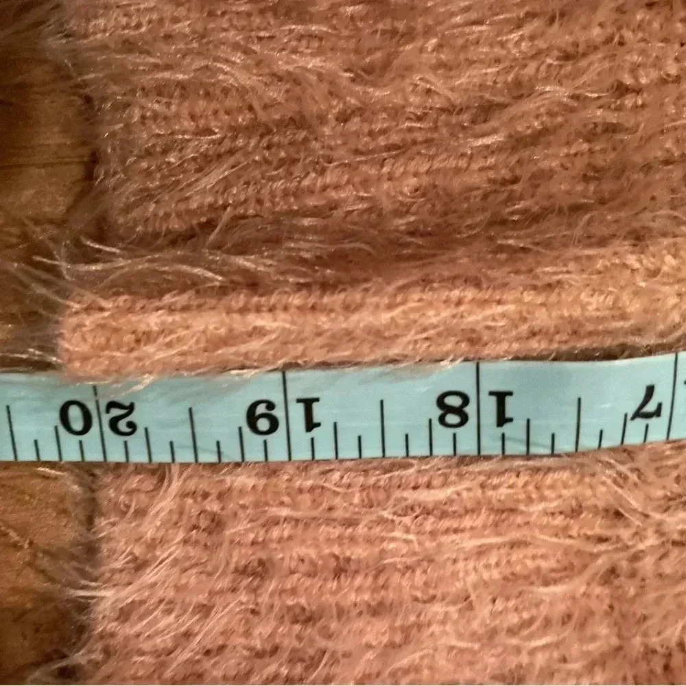 Forever 21 Peach Cozy Crew Sweater Side Ties Med Balletcore/Boho/Feminine - Picture 5 of 16